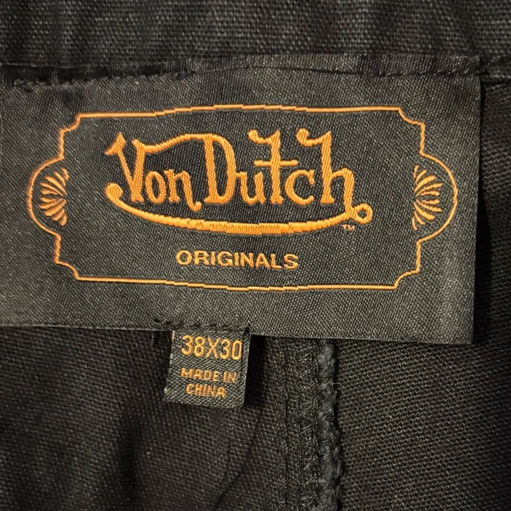 Von Dutch Jeans Double Knee Carpenter Flying Eyeball Patch Men’s Size 38X30
